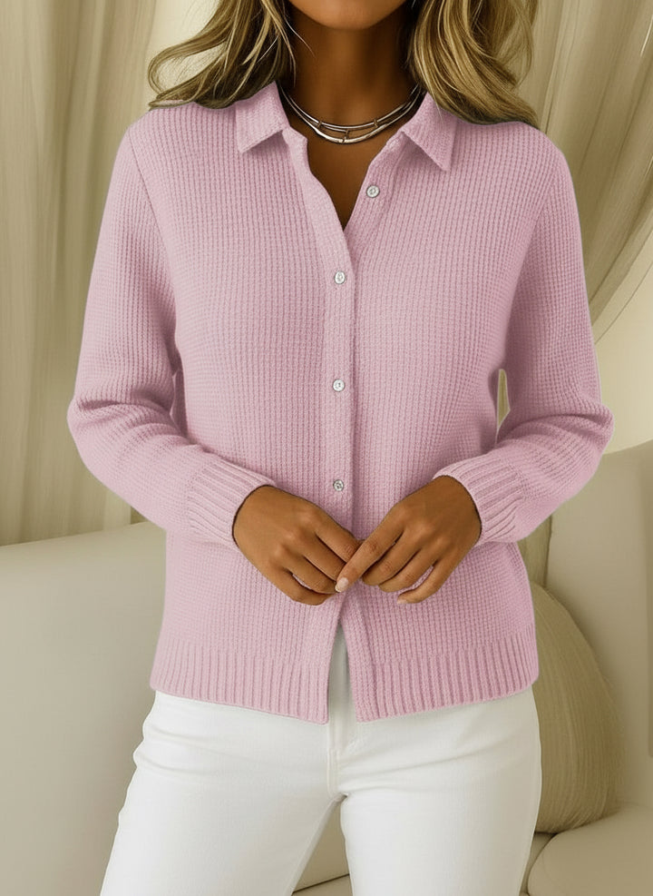 Elaine | Cardigan classique en maille avec boutons