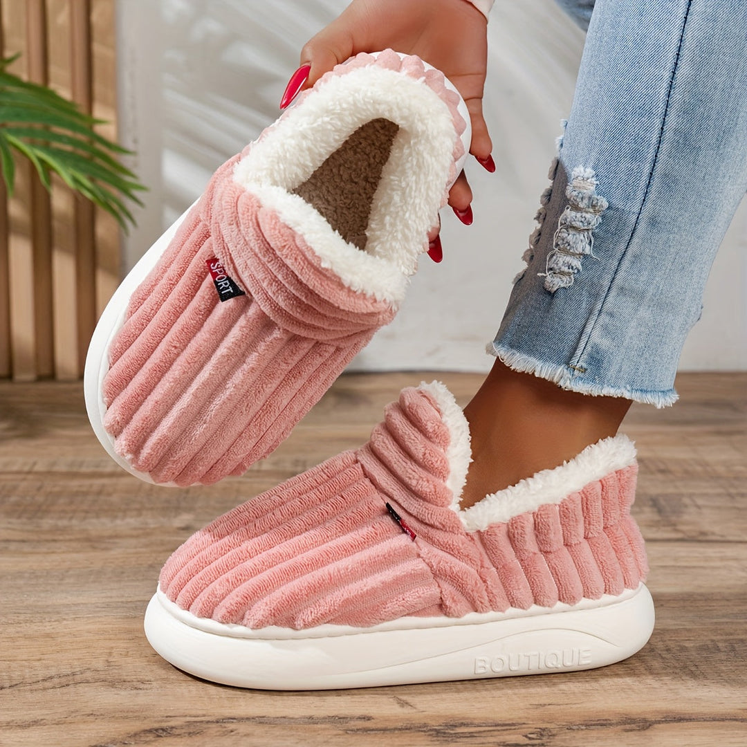 Chaussons en peluche CozyStep