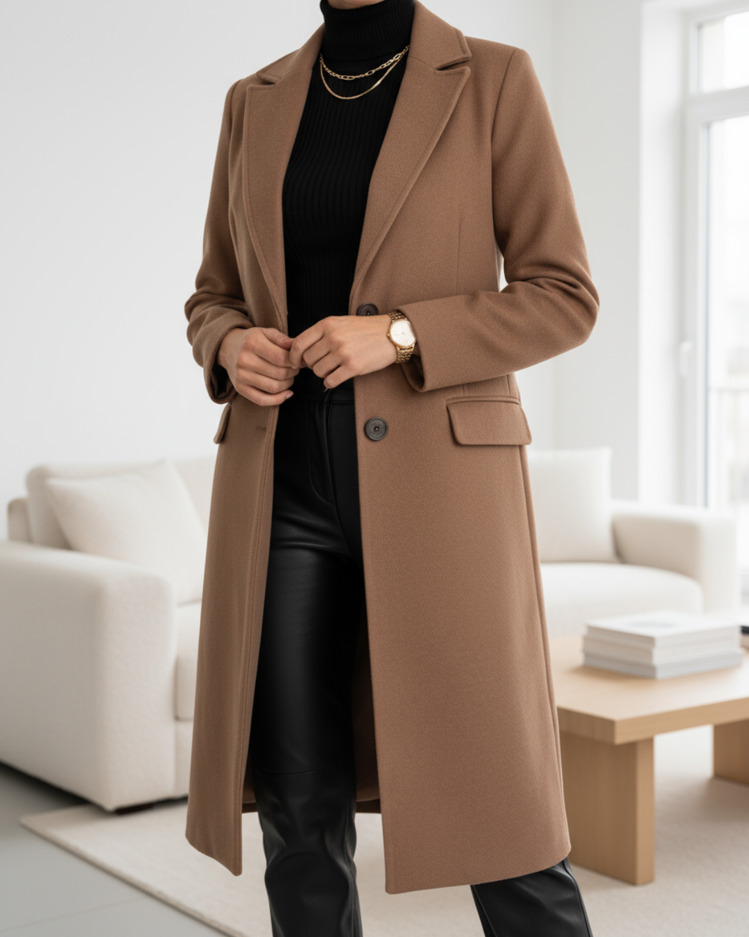 Auria | Élégant manteau long