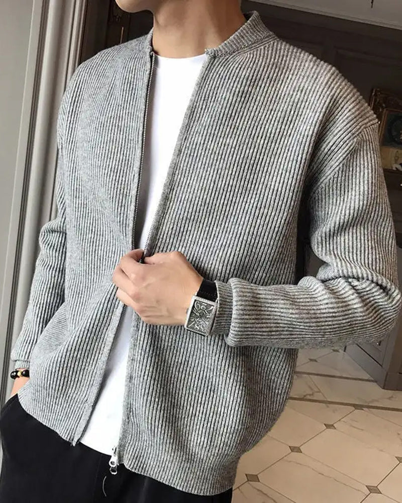 Cardigan Zippé en Maille