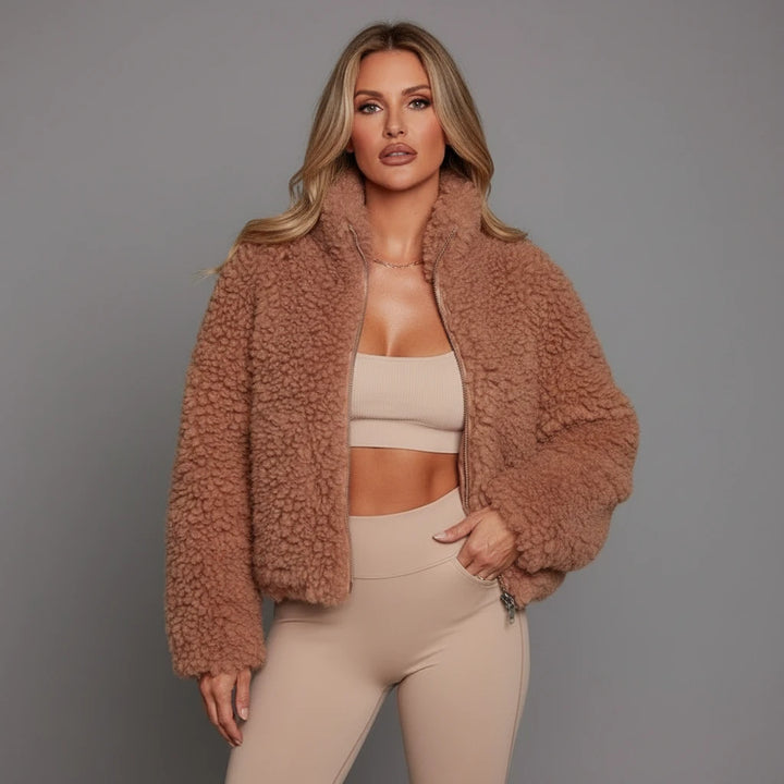 Élodie | Veste Douce en Laine Bouclée