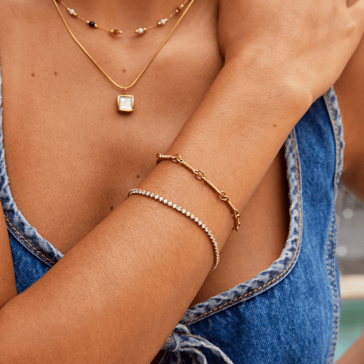 Bracelet Cordelia Tennis en or