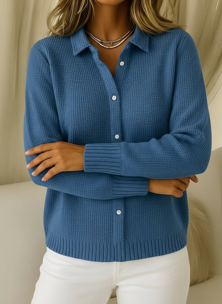 Elaine | Cardigan classique en maille avec boutons